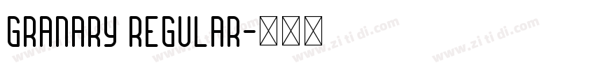 Granary Regular字体转换